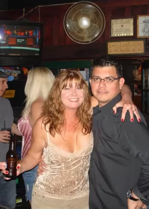 Busty mature wife Tracy Lick licks nipples  shares large dildo with friends