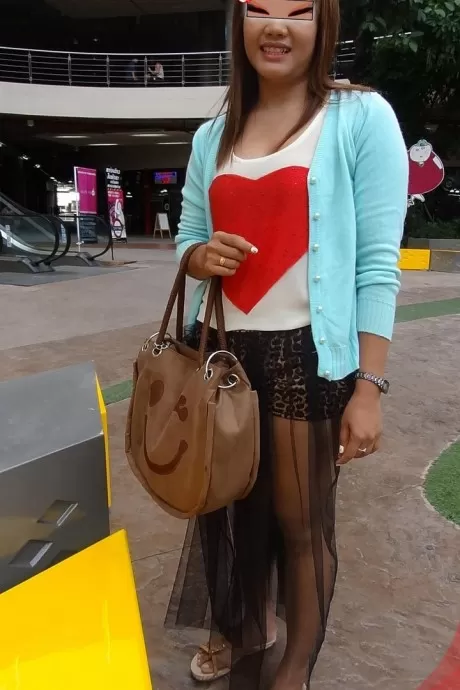 Волосатая азиатка со слегка пухлым телом зарабатывает своим белым членом на лице