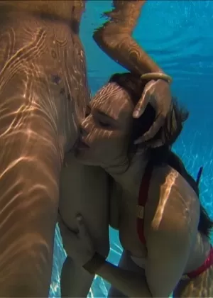 Celeste Star Malena Morgan and Teal Conrad playing in pool