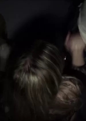 PAWG Dee Siren sucks cock thru a gloryhole before being fucked