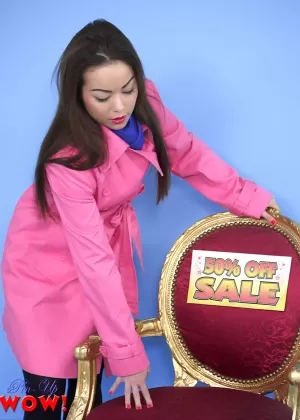 Solo girl in black tights and sheer lingerie wakes up feeling frisky